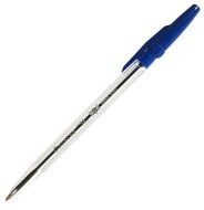 Ручка шариковая CORVINA Синяя прозрачный корпус (50)