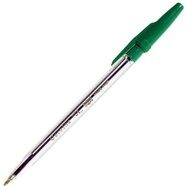 Ручка шариковая CORVINA Зелёная прозрачный корпус (50)